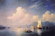 Ivan Aivazovsky Lake Maggiore in the Evening oil